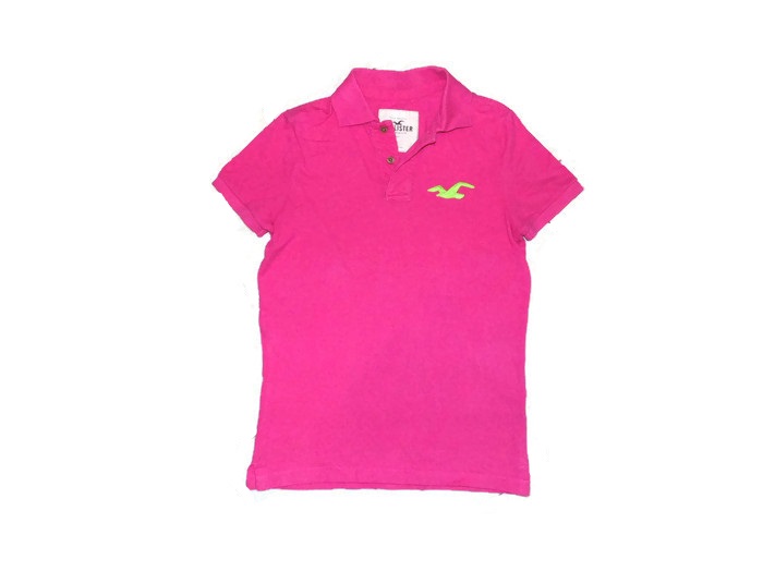 HOLLISTER S KOSZULKA POLO LOGO BLUZKA ABERCROMBIE