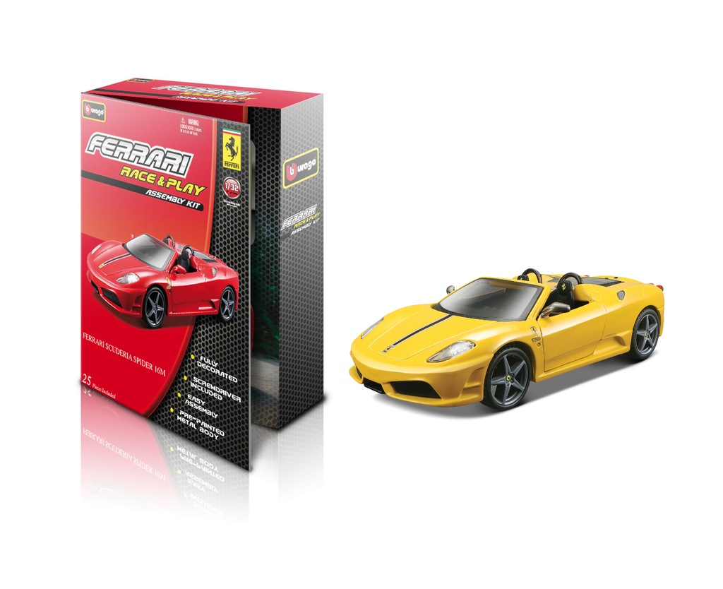 Ferrari 1:32 model do złożenia Bburago KIT 45200