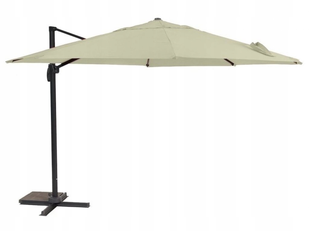 Parasol ogrodowy ROMA 3m - kremowy obrotowy - 13318857946 - oficjalne archiwum Allegro