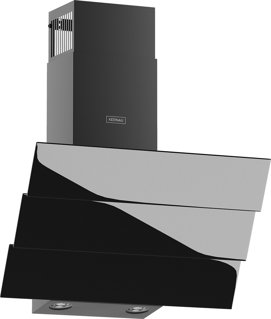 Okap Kernau KCH 3591.1 B czarne szkło 90 cm