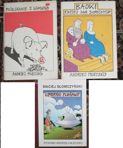 3 książki z Rysunkami Andrzeja Mleczko