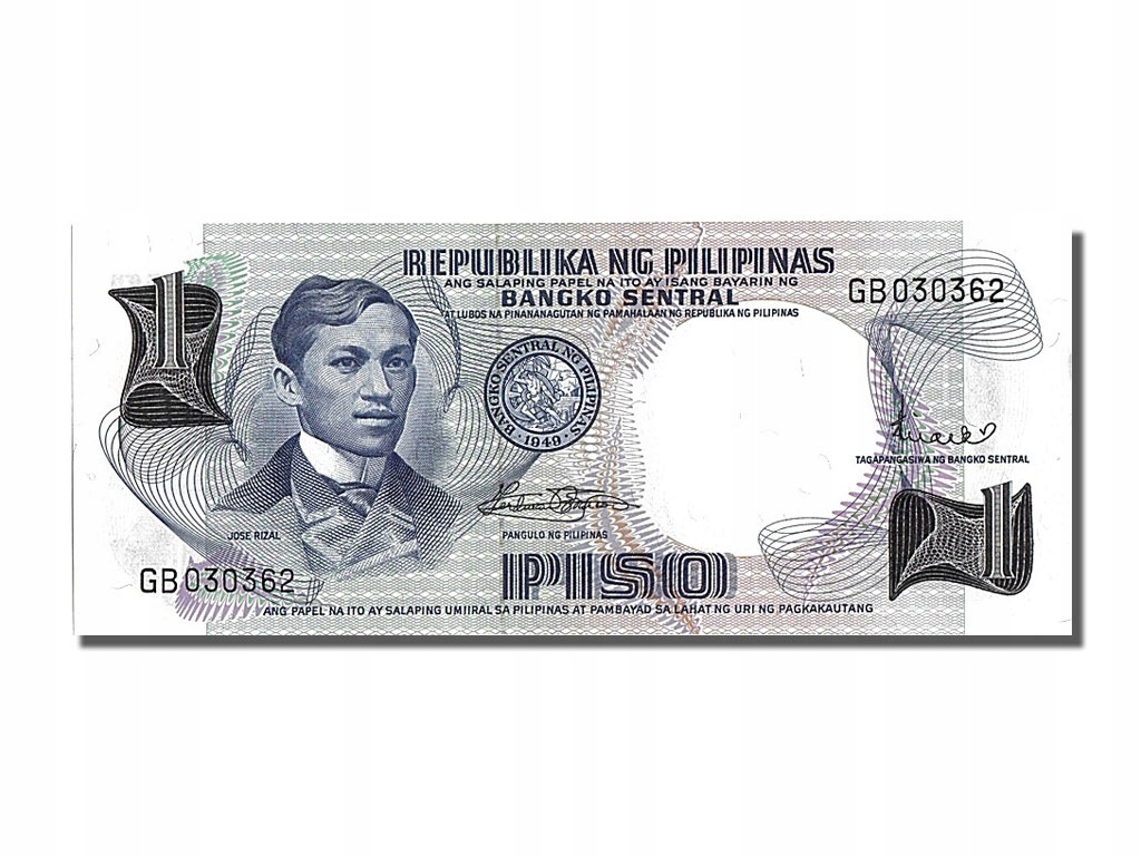 Banknot, Filipiny, 1 Piso, UNC(65-70)