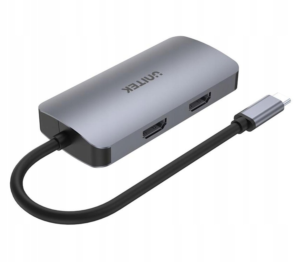 Unitek USB-C - 2x HDMI, VGA, USB 3.1, PD (MST - 3 ekrany)