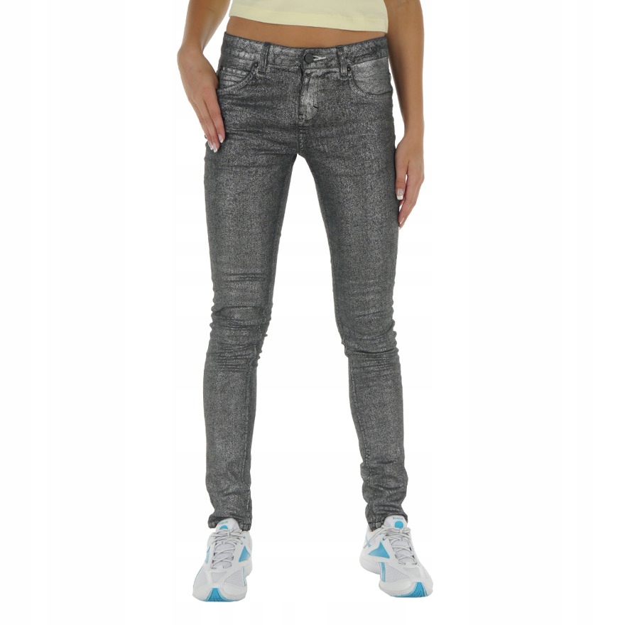 Spodnie jeansy Adidas Denim W38411 sportowe rurki