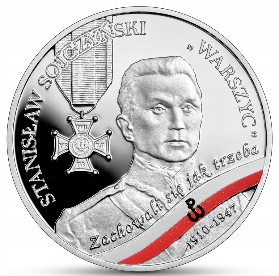 10 zł Stanisław Sojczyński „WARSZYC” + folder NBP