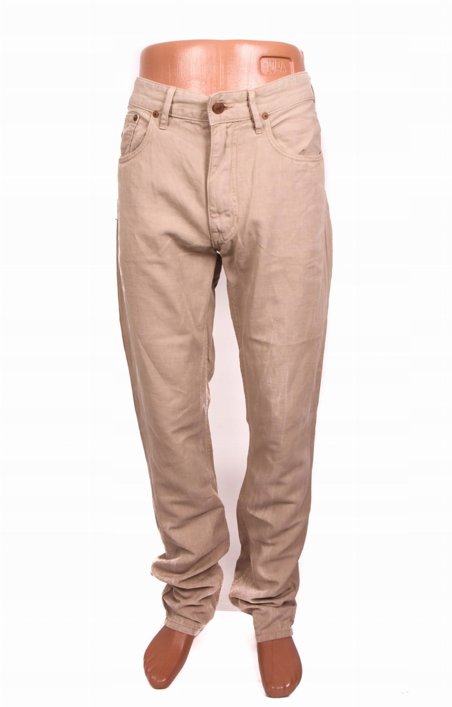 Ralph Lauren Spodnie Męskie Lniane Chino W32 L34