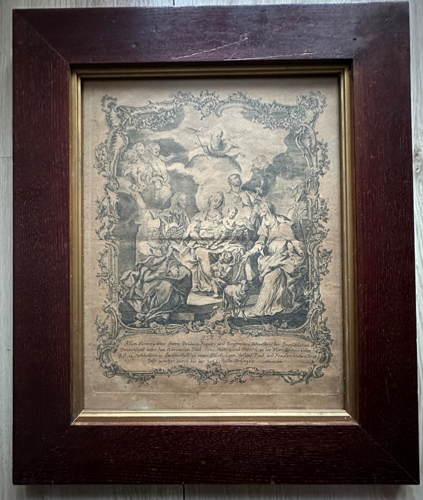BAROKOWA GRAFIKA XVIII WIEK *235C