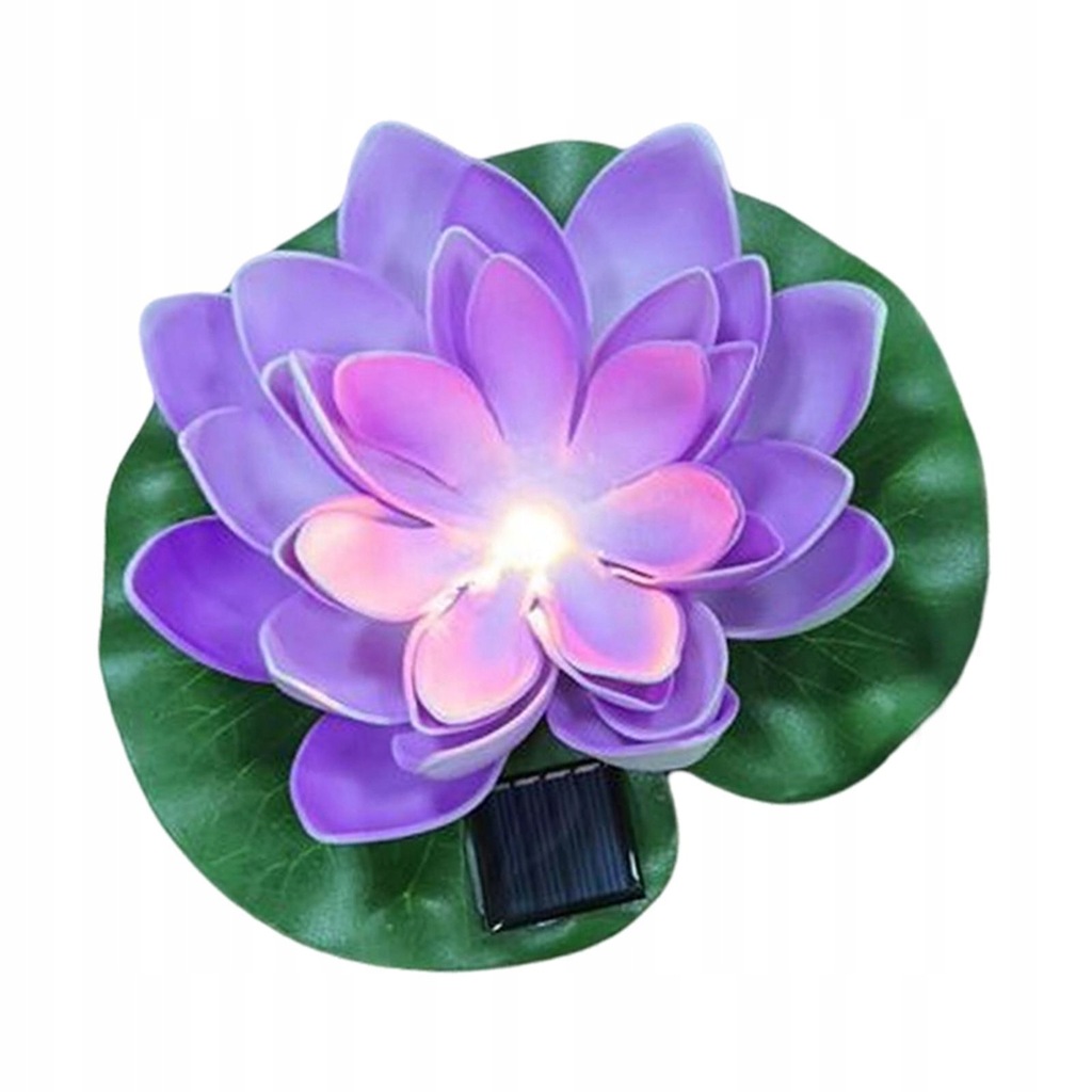 Kwiat lotosu Liść Led Light Solar Powered Garden