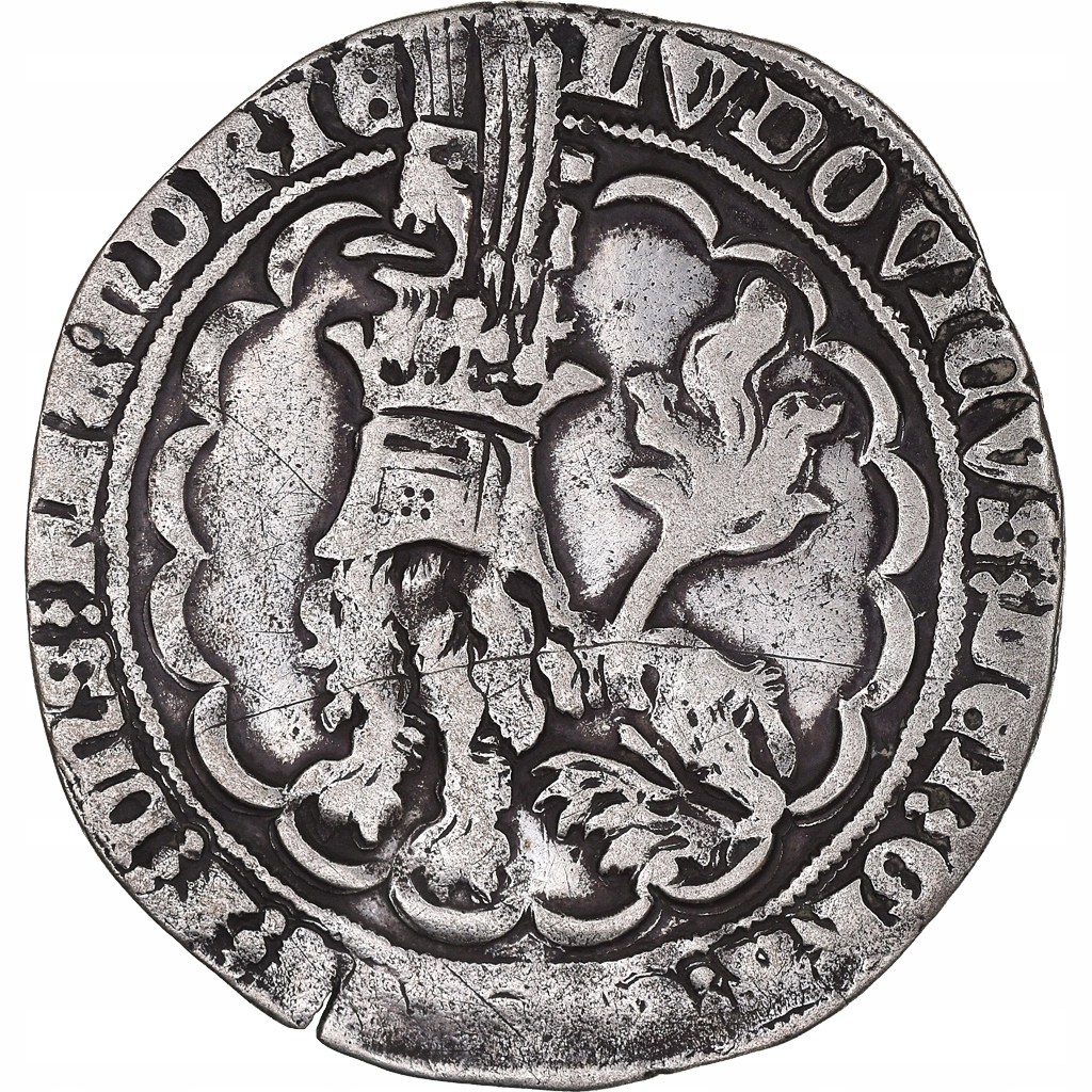 Moneta, Francja, Flanders, Louis II de Mâle, Doubl