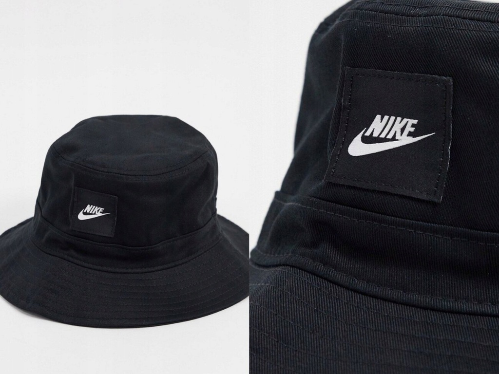 Nike Core Czarny kapelusz z logo bucket M/L