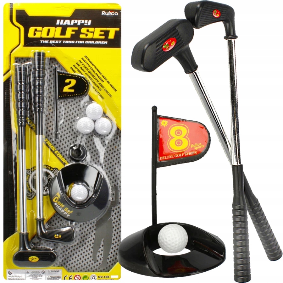 ZESTAW DO GOLFA MINI GOLF KIJEK DOŁEK CHORĄGIEWKA 13410559027