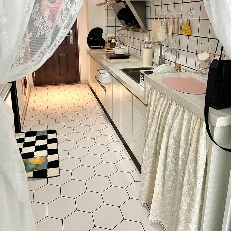 Oil-proof Kitchen Rug Home Decorate Makeover PVC Waterproof Entry Door Mat