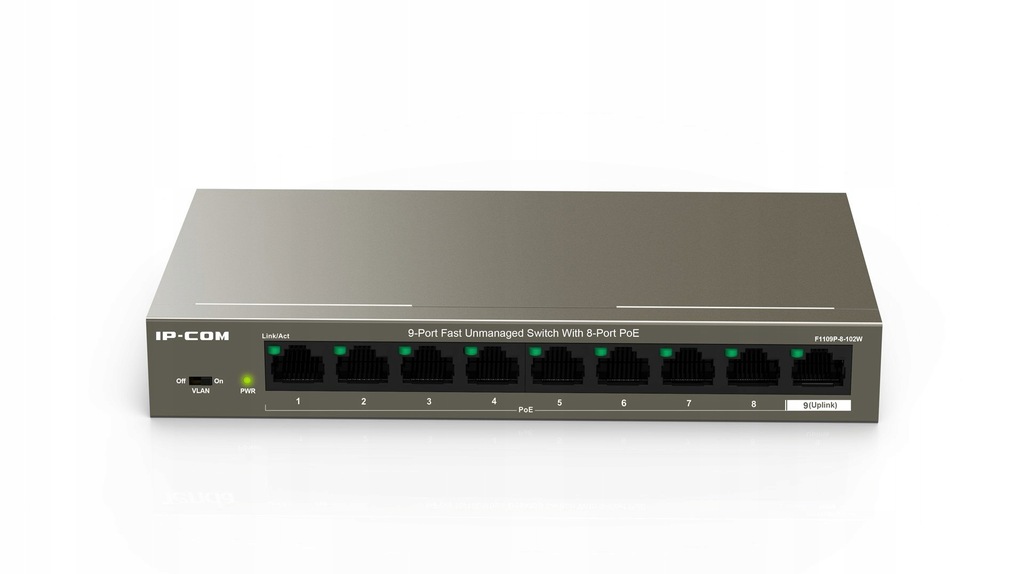 PRZEŁĄCZNIK SWITCH IP-COM F1109P-8-102W