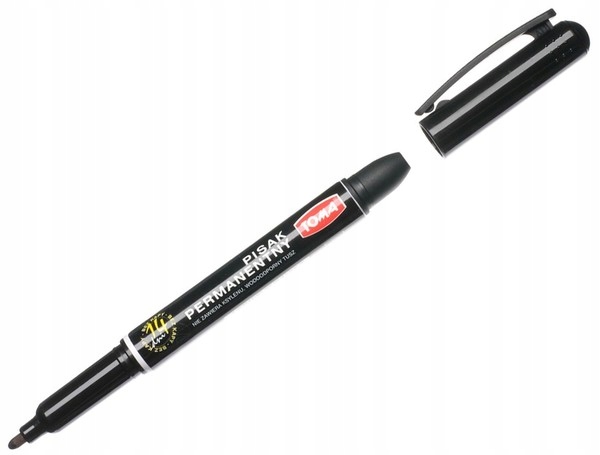 Marker permanentny czar. ok. 1.5 mm TO-324, Toma