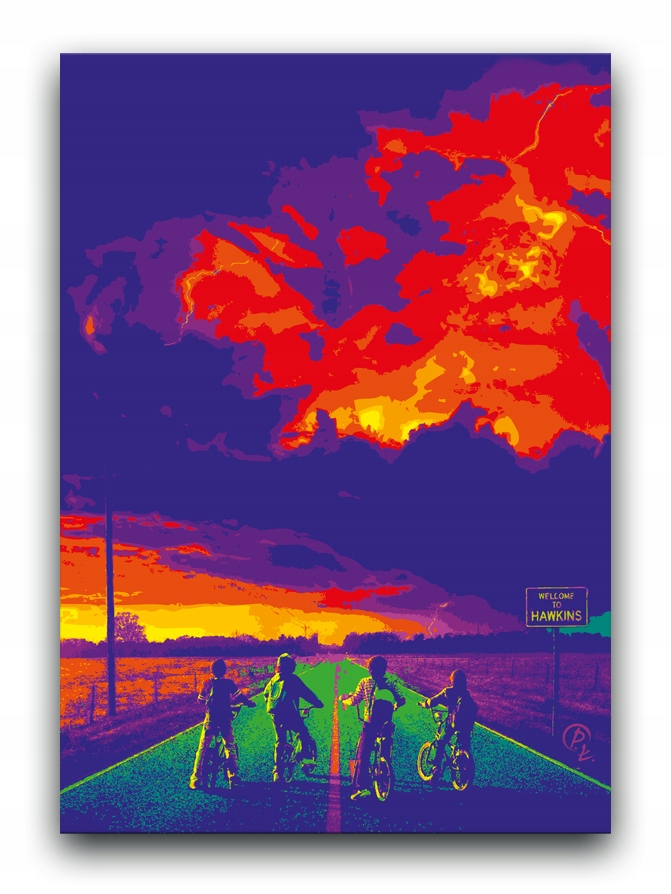 Stranger Things - OBRAZ 80x60 - canvas