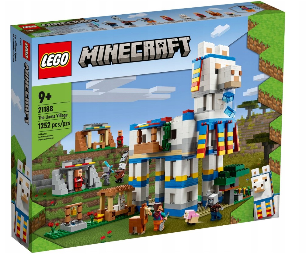 LEGO MINECRAFT KLOCKI WIOSKA LAMY ZABAWKA 21188