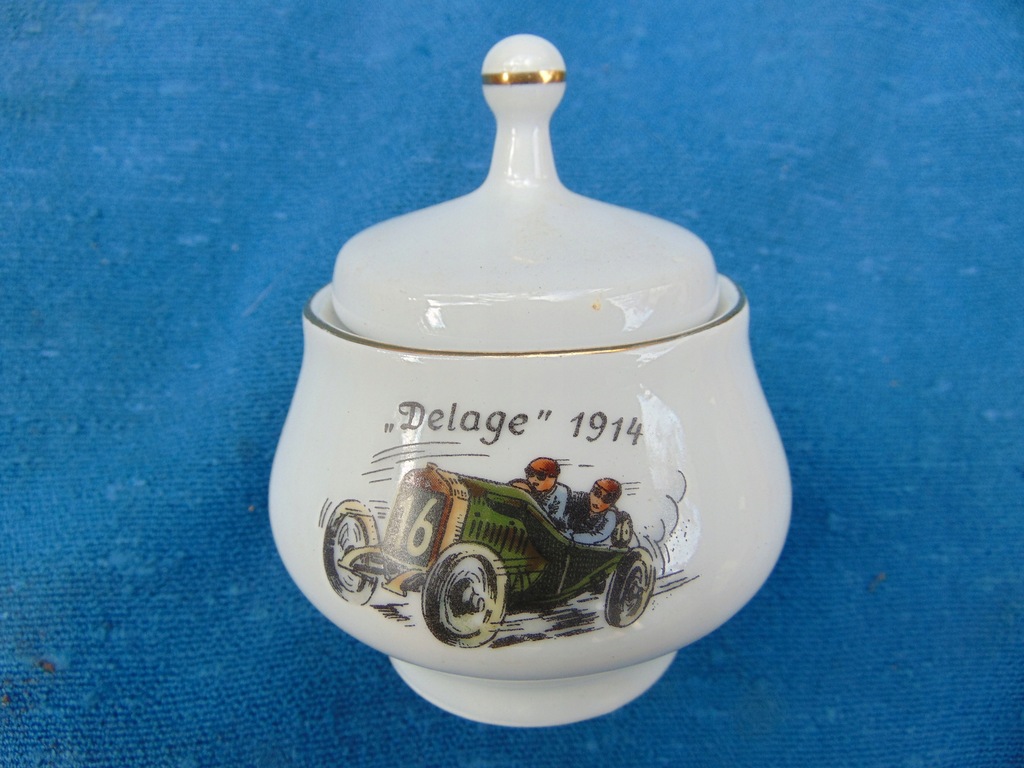 KAHLA, porcelanowe puzderko, DELAGE 1914.