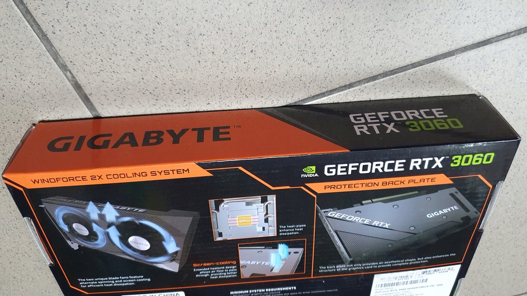 Купить Коробка, картон для видеокарты Gigabyte Geforce RTX 3060: отзывы ...