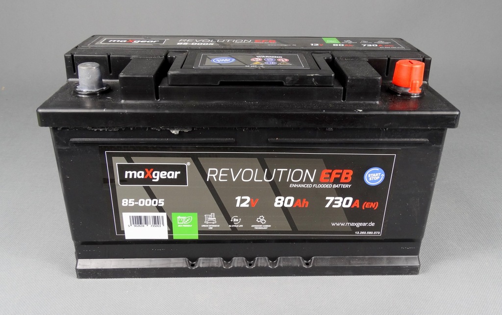 Купить АККУМУЛЯТОР 12В 80АЧ/730А L- 315X175X175 EFB ДЛЯ ЕМКОСТЬ: отзывы ...