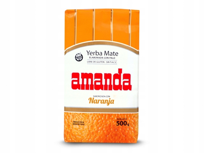Yerba Amanda Naranja Pomarańczowa 500g
