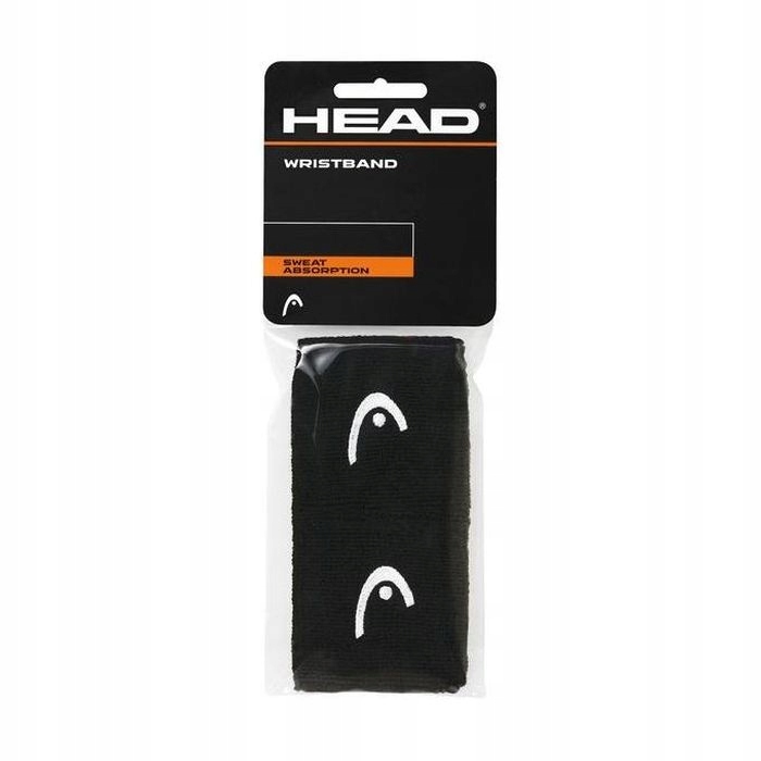 FROTKI NA RĘKĘ HEAD WRISTBAND 2,5 NEW BLACK 2 SZT