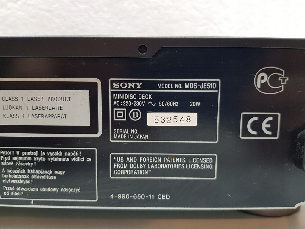 Купить Мини Диск - Sony-MDS-JE510 - С оптикой - ГАРАНТИЯ: отзывы, фото, характеристики в интерне-магазине Aredi.ru