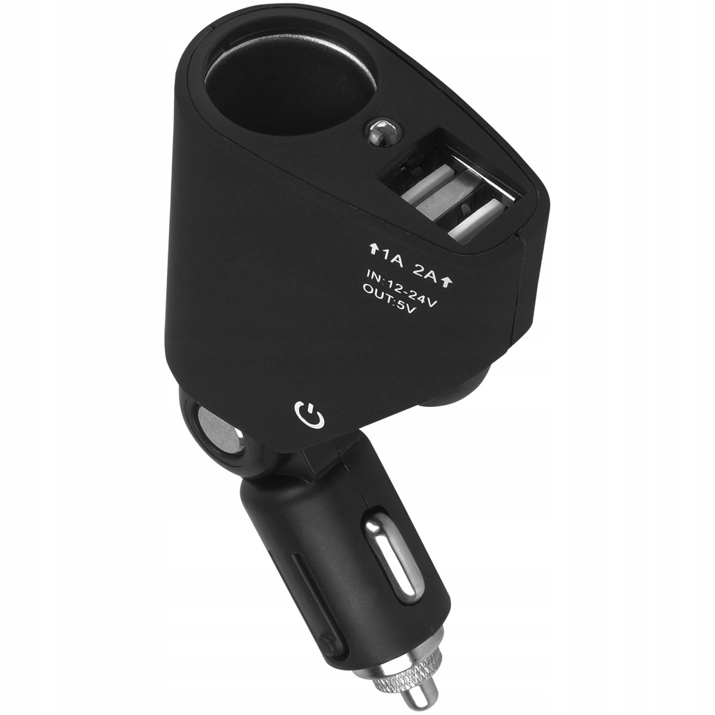 Adapter Ładowarka samochodowa z 2 portami USB