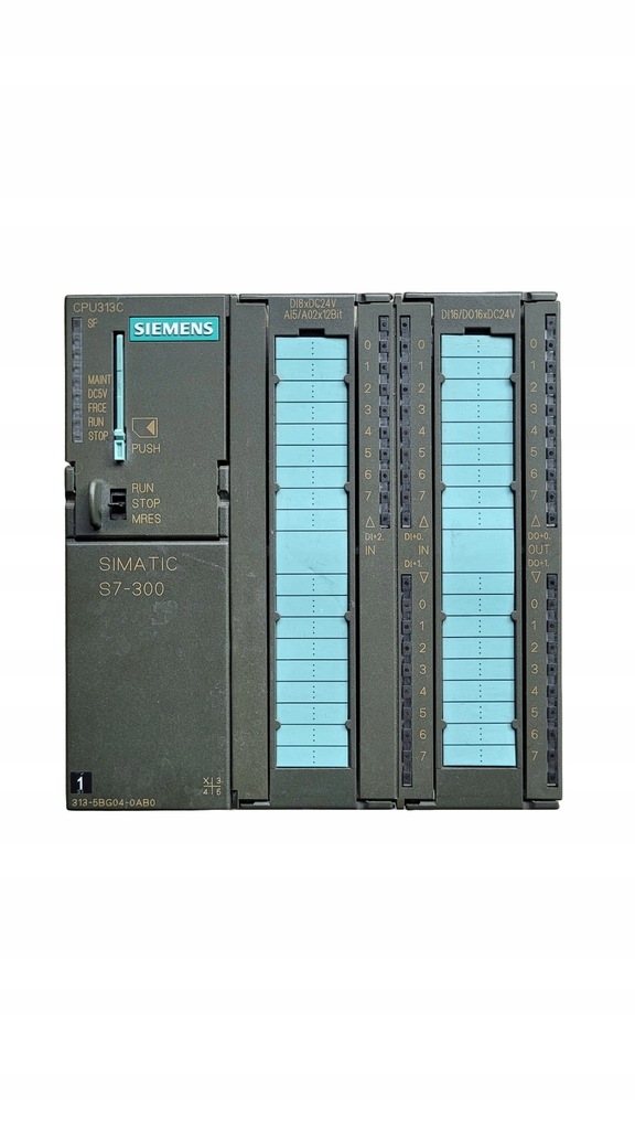 SIEMENS SIMATIC S7-300 CPU313C 6ES7313-5BG04-0AB0 Z KARTĄ 128 KB