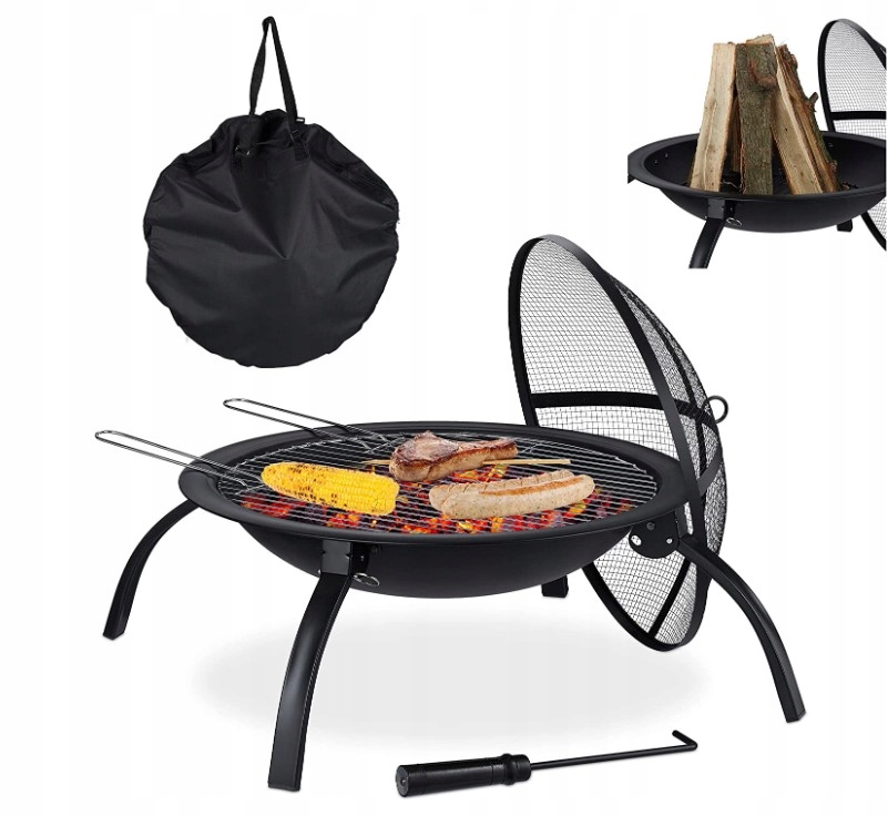 PALENISKO XL Z TORBĄ RUSZT DO GRILLA