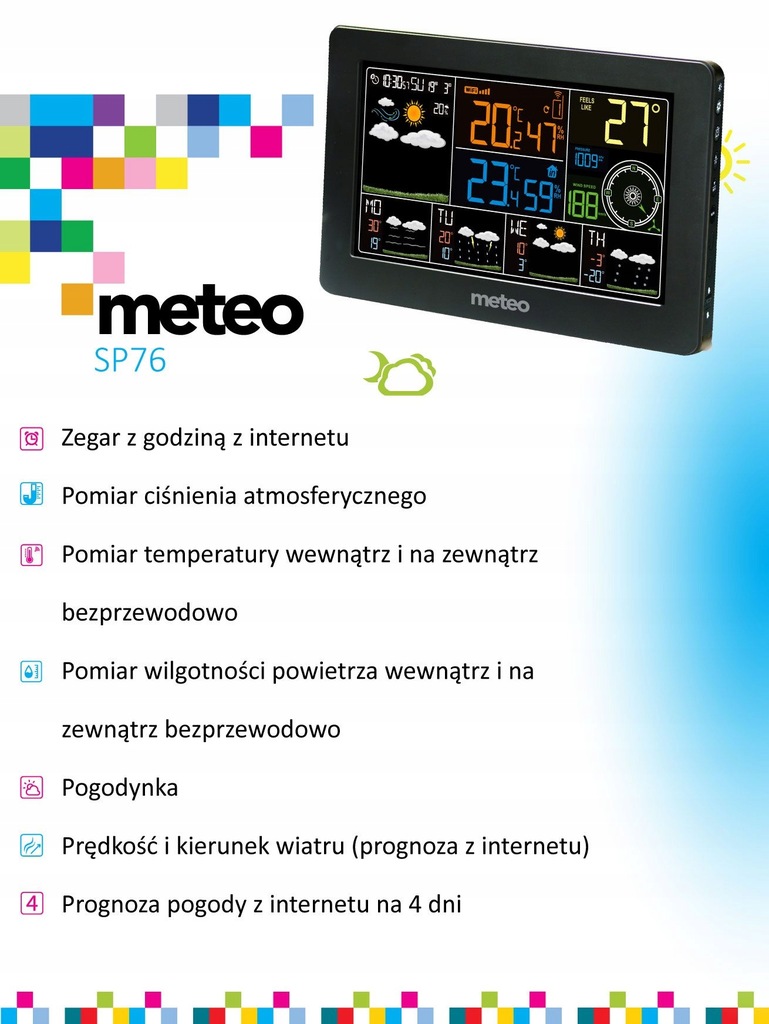 Купить Метеостанция METEO SP76 WiFi с 3 датчиками MAX SET: отзывы, фото, характеристики в интерне-магазине Aredi.ru