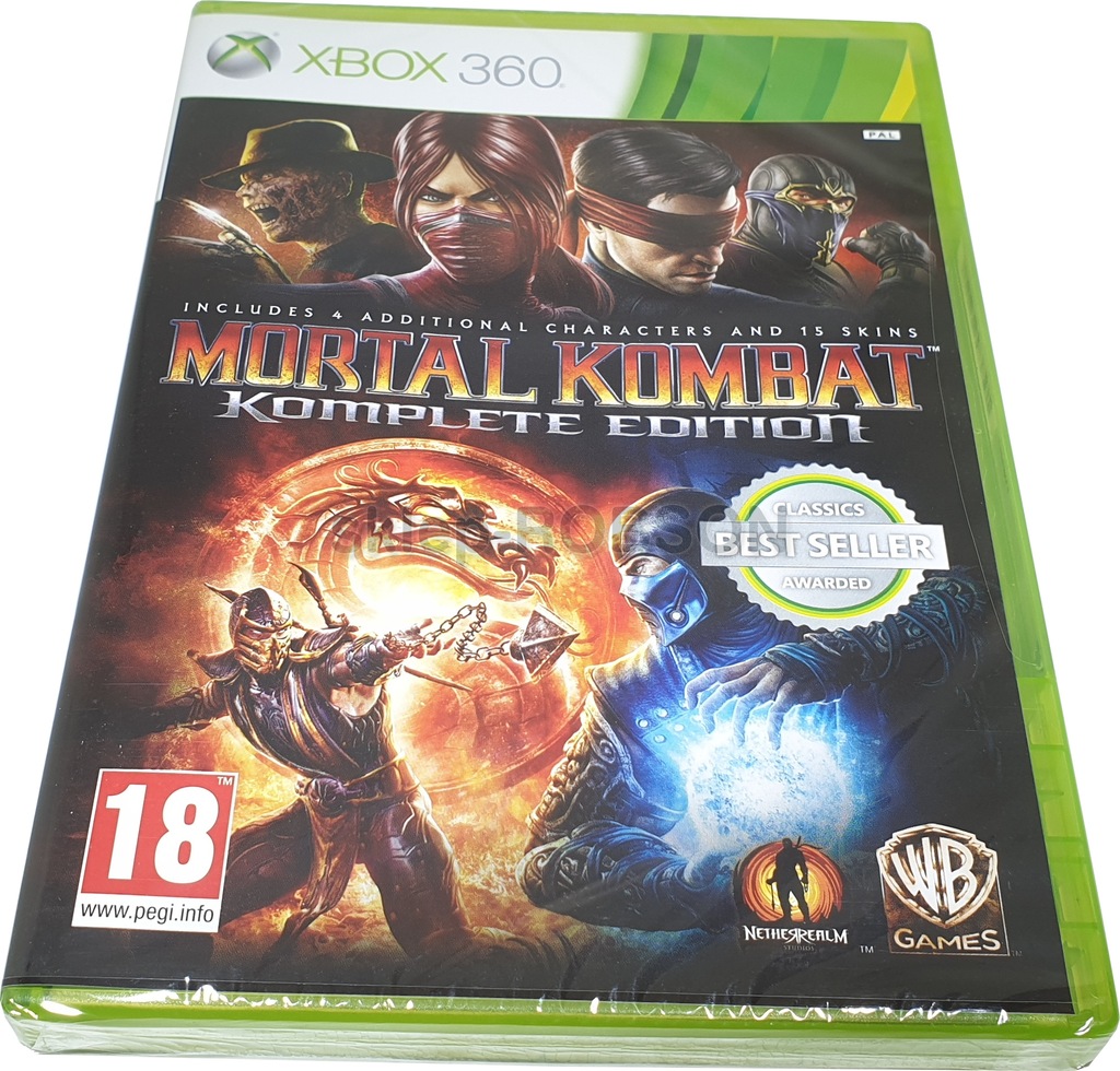 MORTAL KOMBAT KOMPLETE EDITION XBOX 360 NOWY X360 - 6896588040 ...