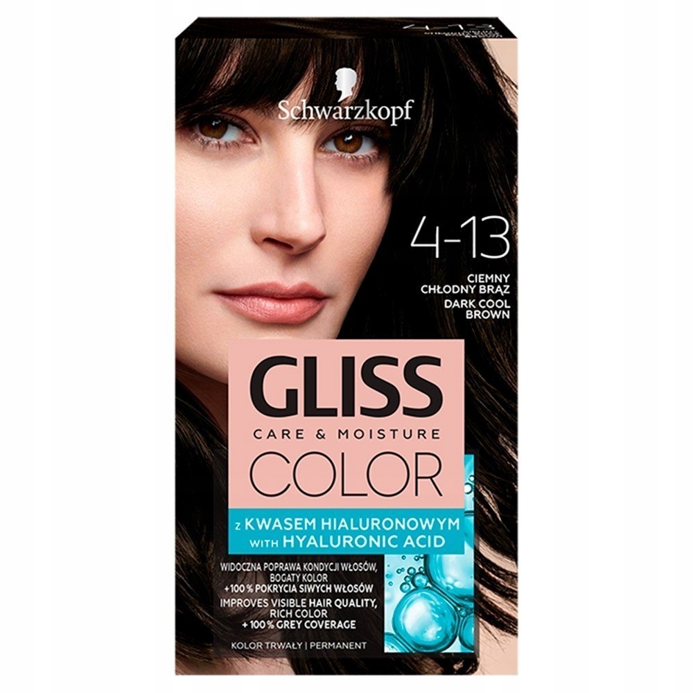 Schwarzkopf Gliss Color Krem koloryzujący nr 4-13