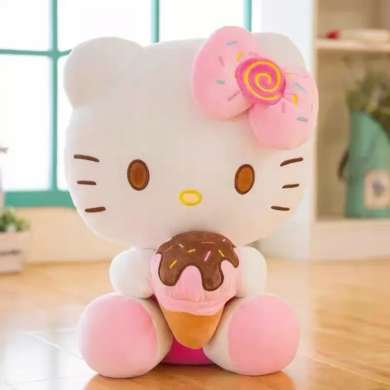 Hello Kitty Kawaii Plush Toys Dolls Soft Stuffed Pillow Anime Animal Decor