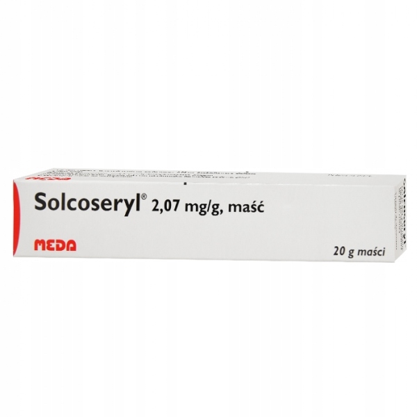 Solcoseryl, 2,07 mg/g, maść, 20 g odleżyny rany