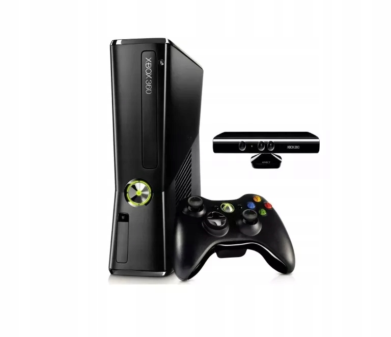 KONSOLA MICROSOFT XBOX 360 SLIM 250GB +KINECT +PAD