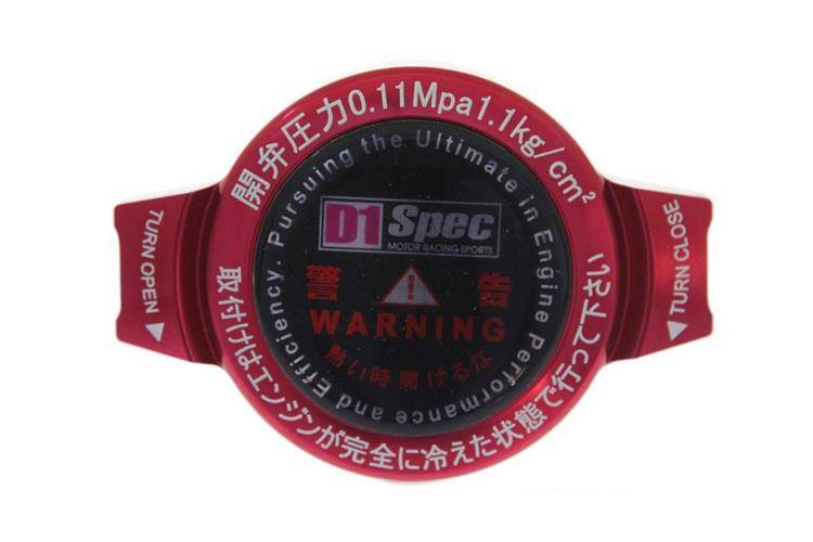 Korek wlewu chłodnicy D1Spec 15mm 1.1Bar Red TUNING SPORT