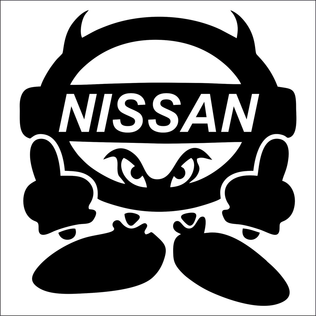 Naklejka na auto samochód Nissan 76