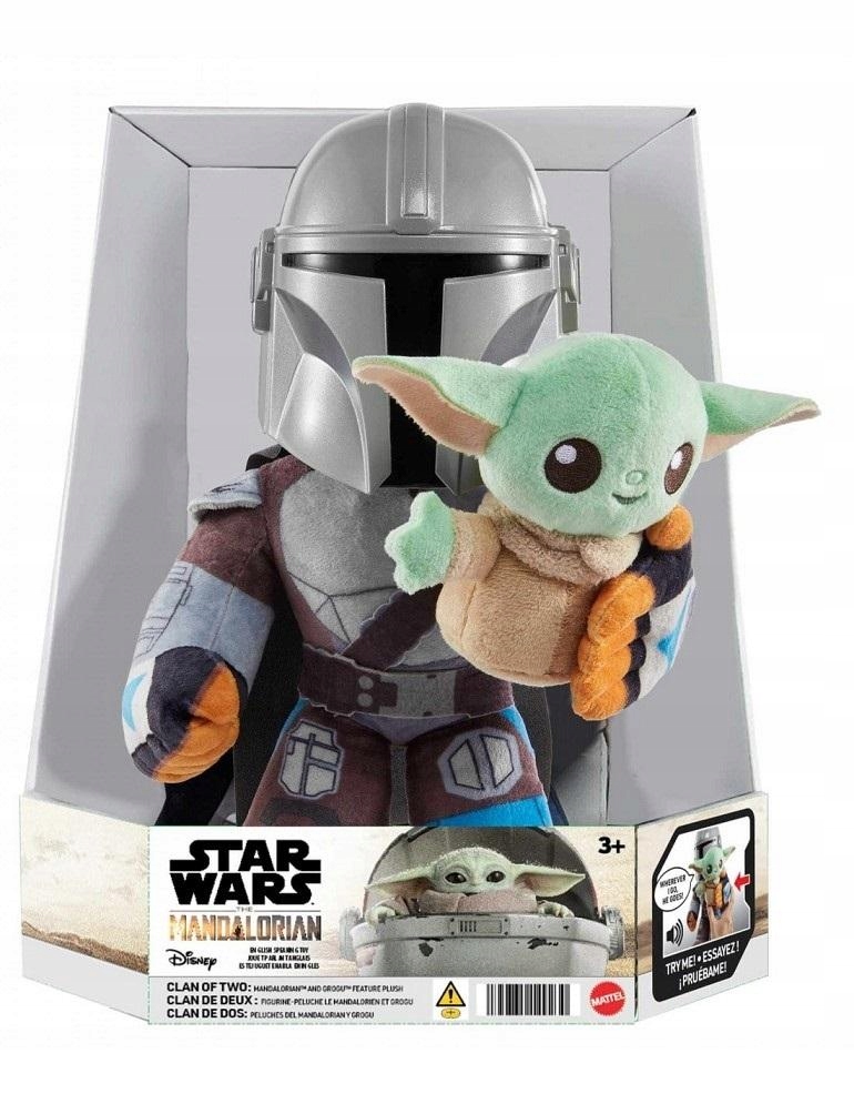 Star Wars Grogu i Mandalorianin Mattel