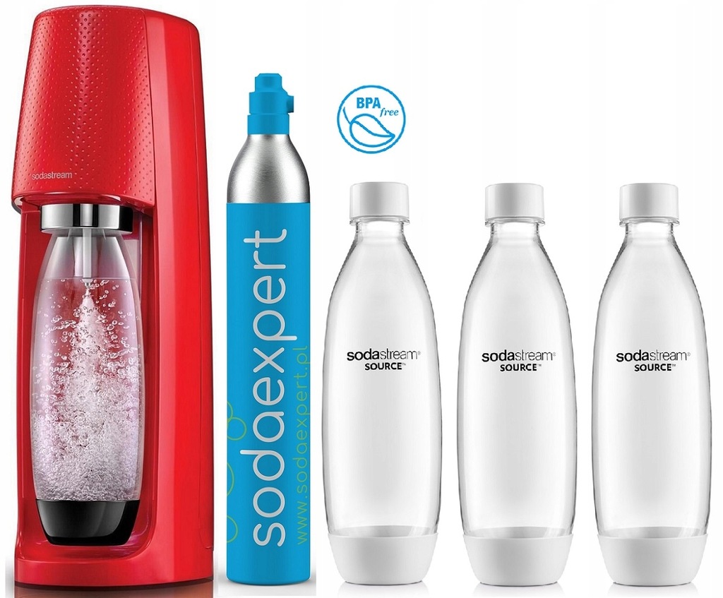 SATURATOR Sodastream SPIRIT + 4 butelki zestaw XL 9916481397