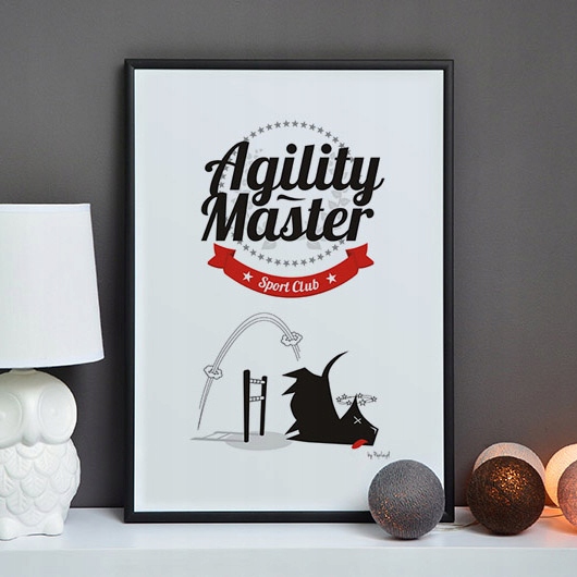 Plakat na ścianę Agility master do salonu