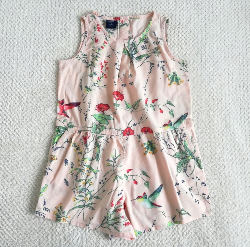 GAP Kombinezon playsuit KWIATY PTAKI 98