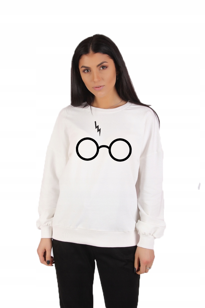 Bluza Damska Harry Potter Okulary biała - XS