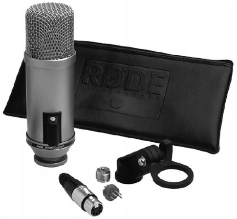 Mikrofon Rode Broadcaster XLR Pozłacana Membrana 20~20000Hz 40Om 24/48V