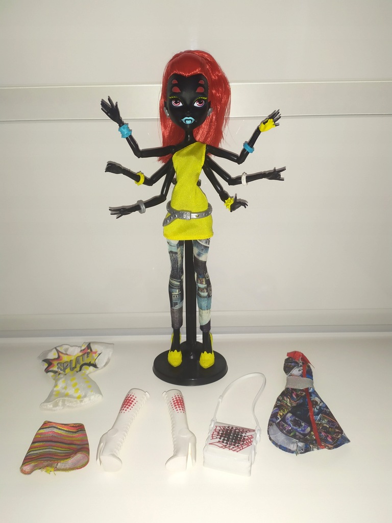 Monster High Wydowna Spider I Love Fashion UNIKAT!