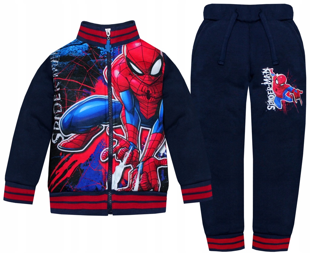 1458 OCIEPLANY DRES SPIDERMAN r 104 LICENCJA