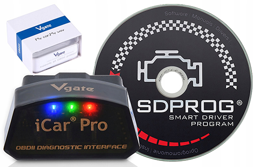 Polski SDPROG+Interfejs iCar Pro BT OBD2 Audi Seat