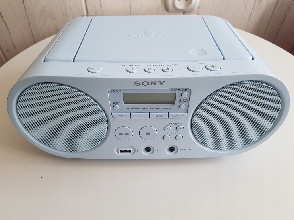 Radio Sony ZS-PS50 Niebieskie Idealne Polecam