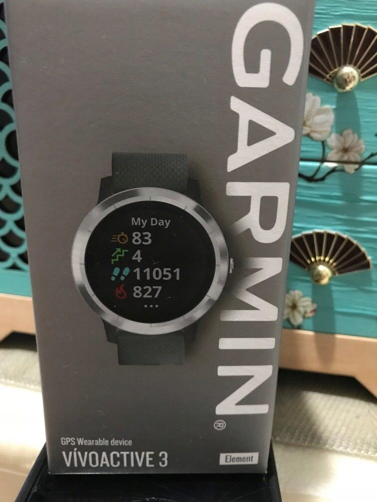 Zegarek Garmin Vivoactive 3 czarno-stalowy nowy gw