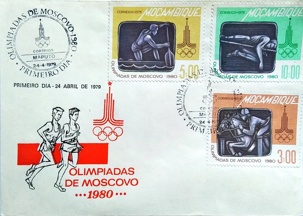 OLIMPIADA W MOSKWIE 1980-MOZAMBIK-KOPERTA FDC