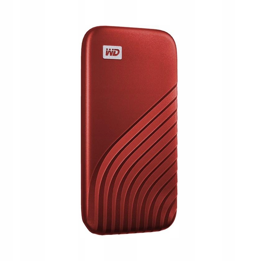 Dysk zewnętrzny SSD WD My Passport 500GB USB 3.2 Gen 2 Czerwony